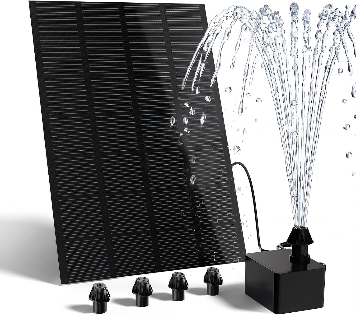 Detalle de AISITIN 4W Solar Fountain Pump – High-Efficiency, Flexible DIY Water Feature