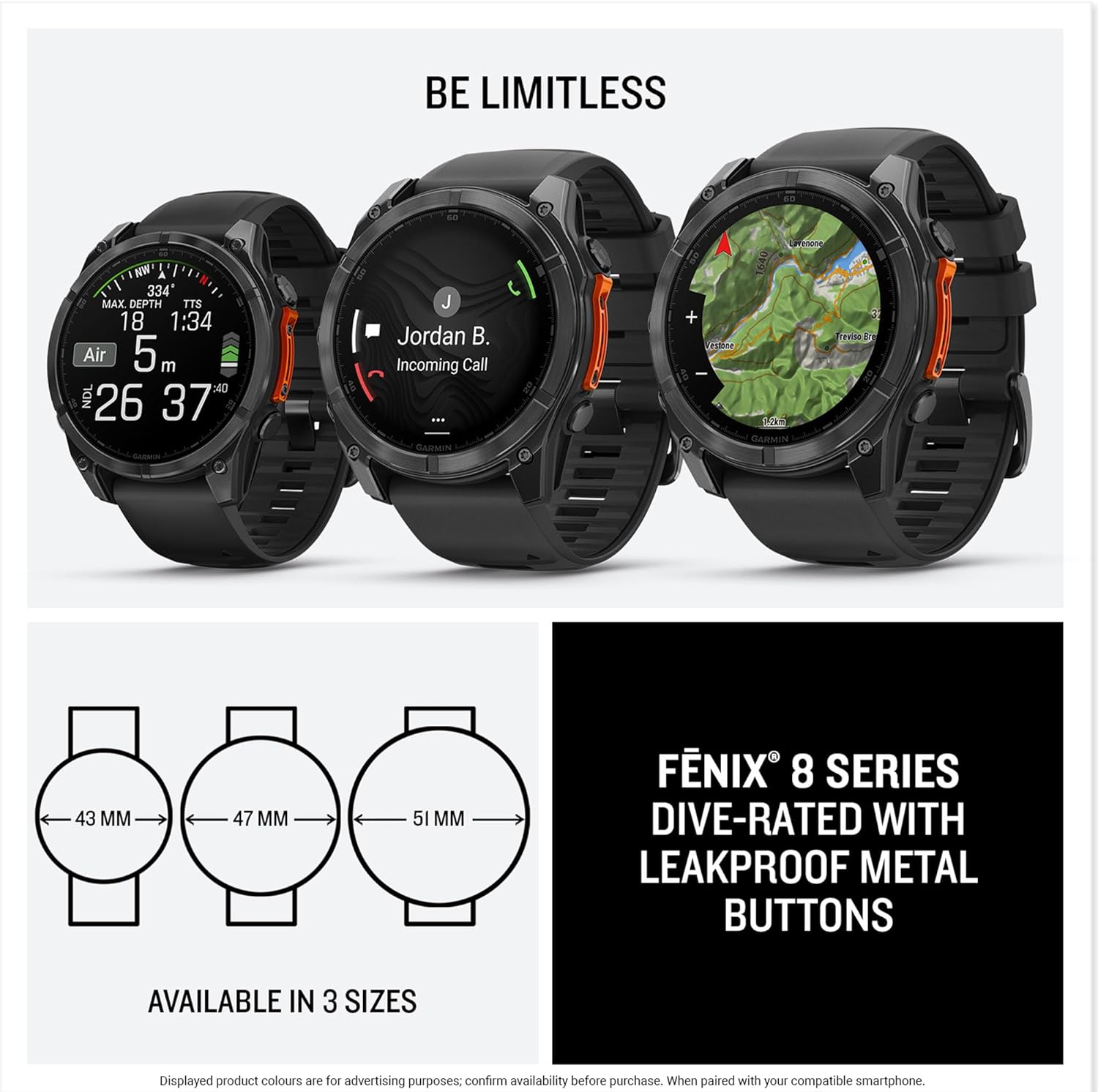 Thumbnail 6 de Garmin fēnix 8 51mm Premium GPS Smartwatch – Slate Grey