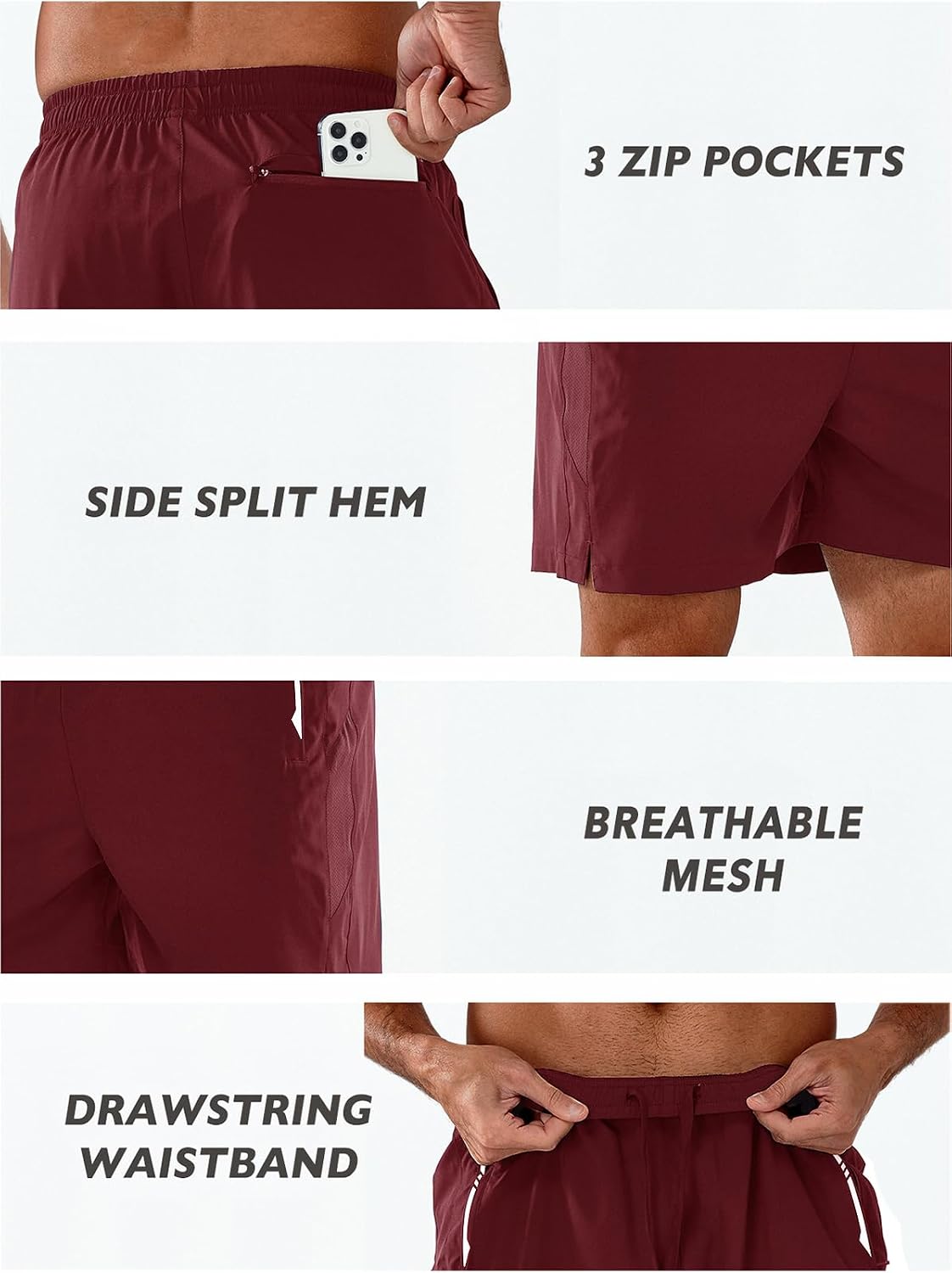Detalle 2 de NORTHYARD Men's Running Shorts 7-Inch
