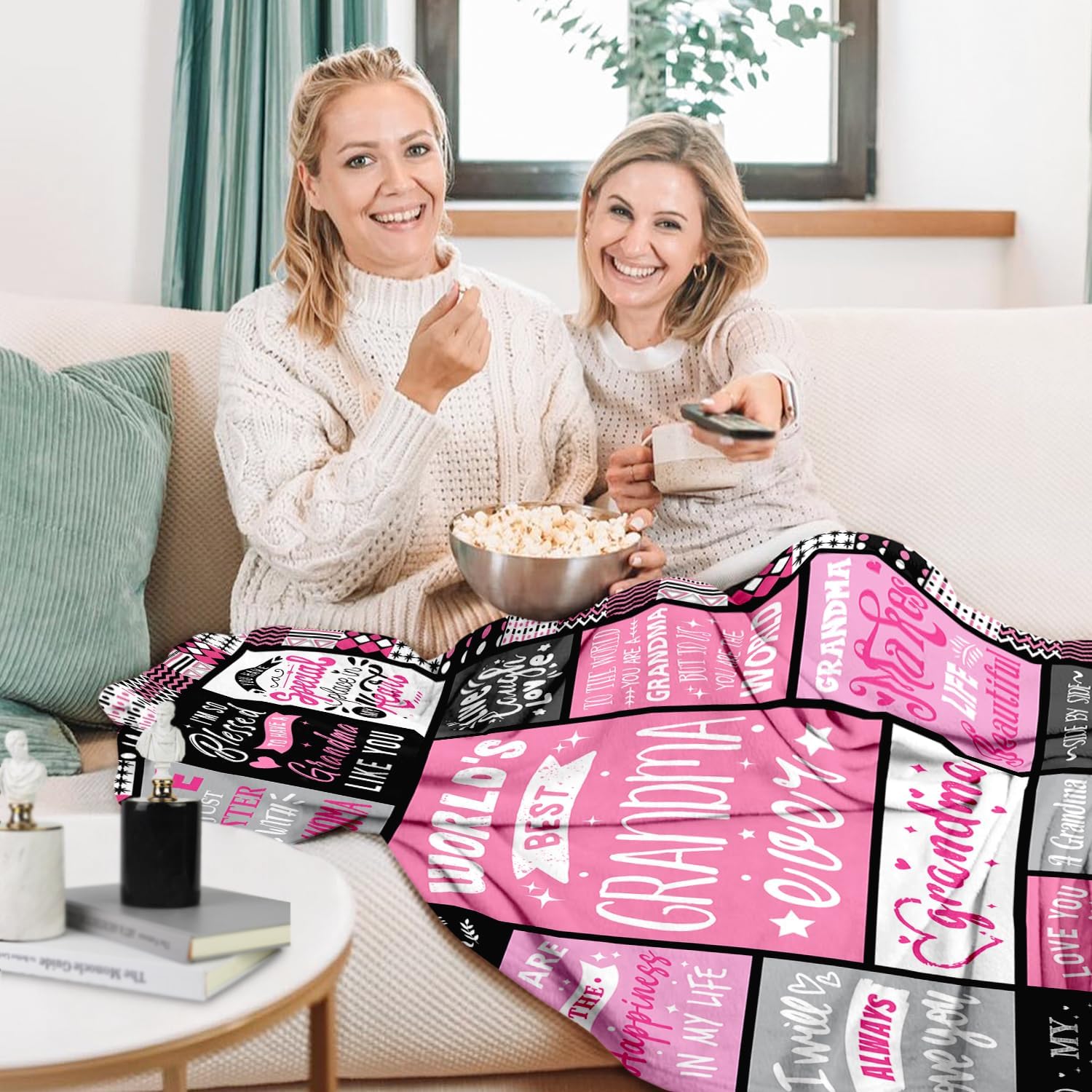 Thumbnail 3 de Warmiso Grandma Birthday Gifts – World's Best Grandma Ever Blanket (50x60 in)