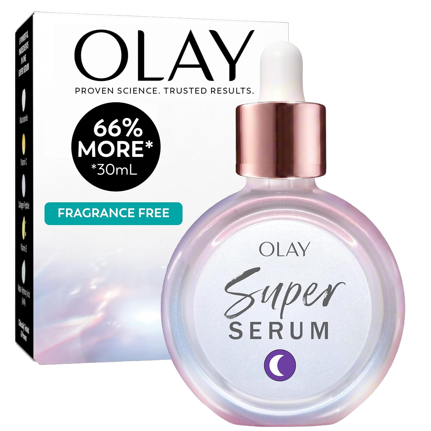 Detalle de Olay Super Serum Night Repair: 5-in-1 Skin Care ⚙