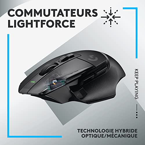 Detalle de Logitech G G502 X LIGHTSPEED Souris Gaming Sans Fil — précision et réactivité repensées
