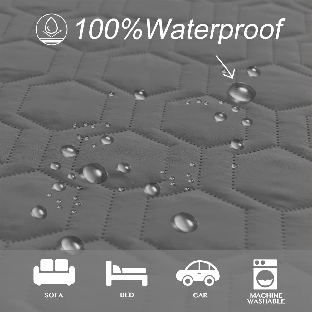 Detalle 2 de Tcksstex Waterproof Dog Couch Cover, Non-Slip, Dark Grey, 30x70