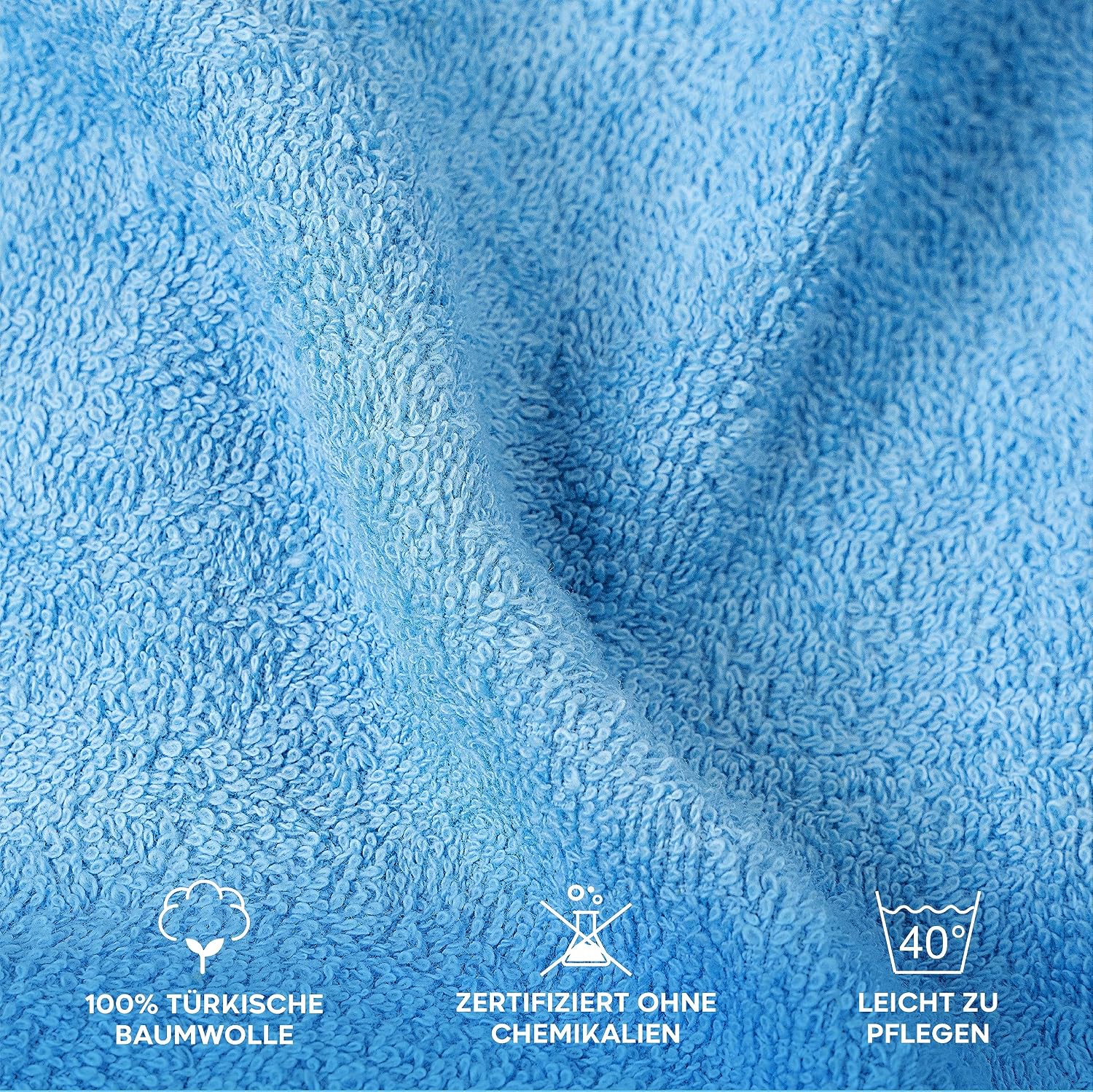 Detalle 2 de Twinzen Bademantel Kinder & Teenager 100% Baumwolle