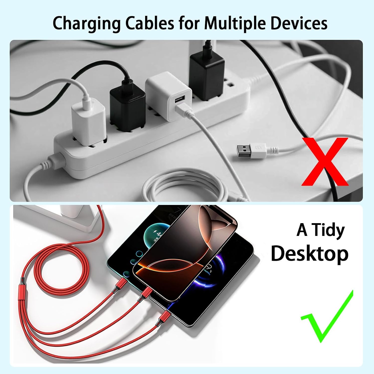 Thumbnail 4 de Qi Gxinr 3-in-1 charging cable 3A