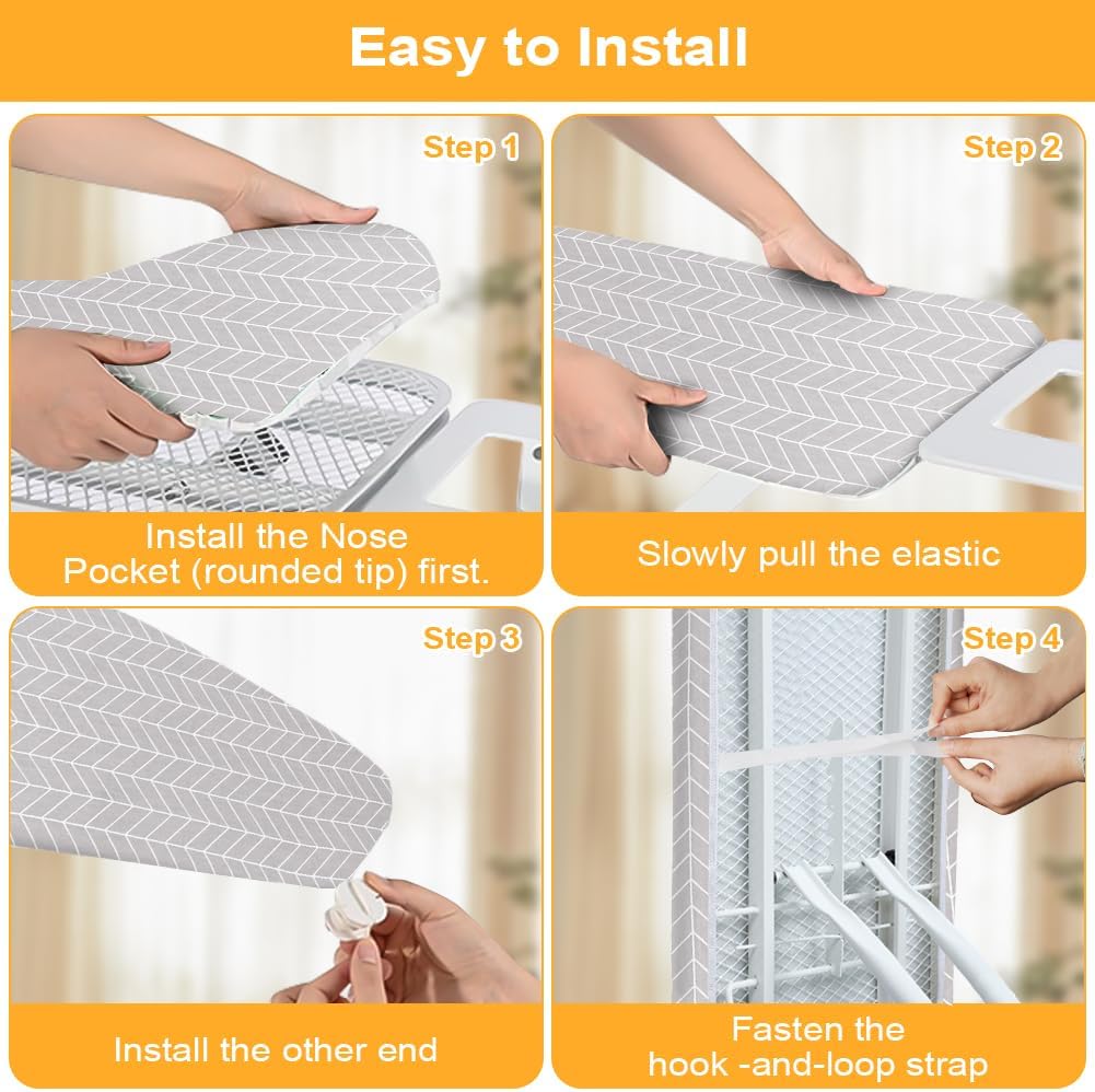 Detalle 1 de AOOTE 6104329 Arrow Ironing Board Cover, 110 x 35 cm Cotton