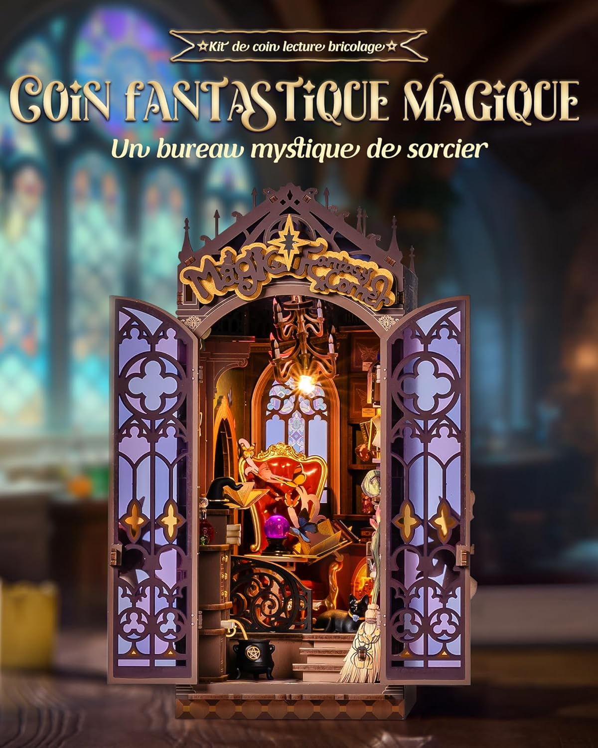 Thumbnail 4 de Rolife Book Nook Magic Fantasy Corner 185 pièces