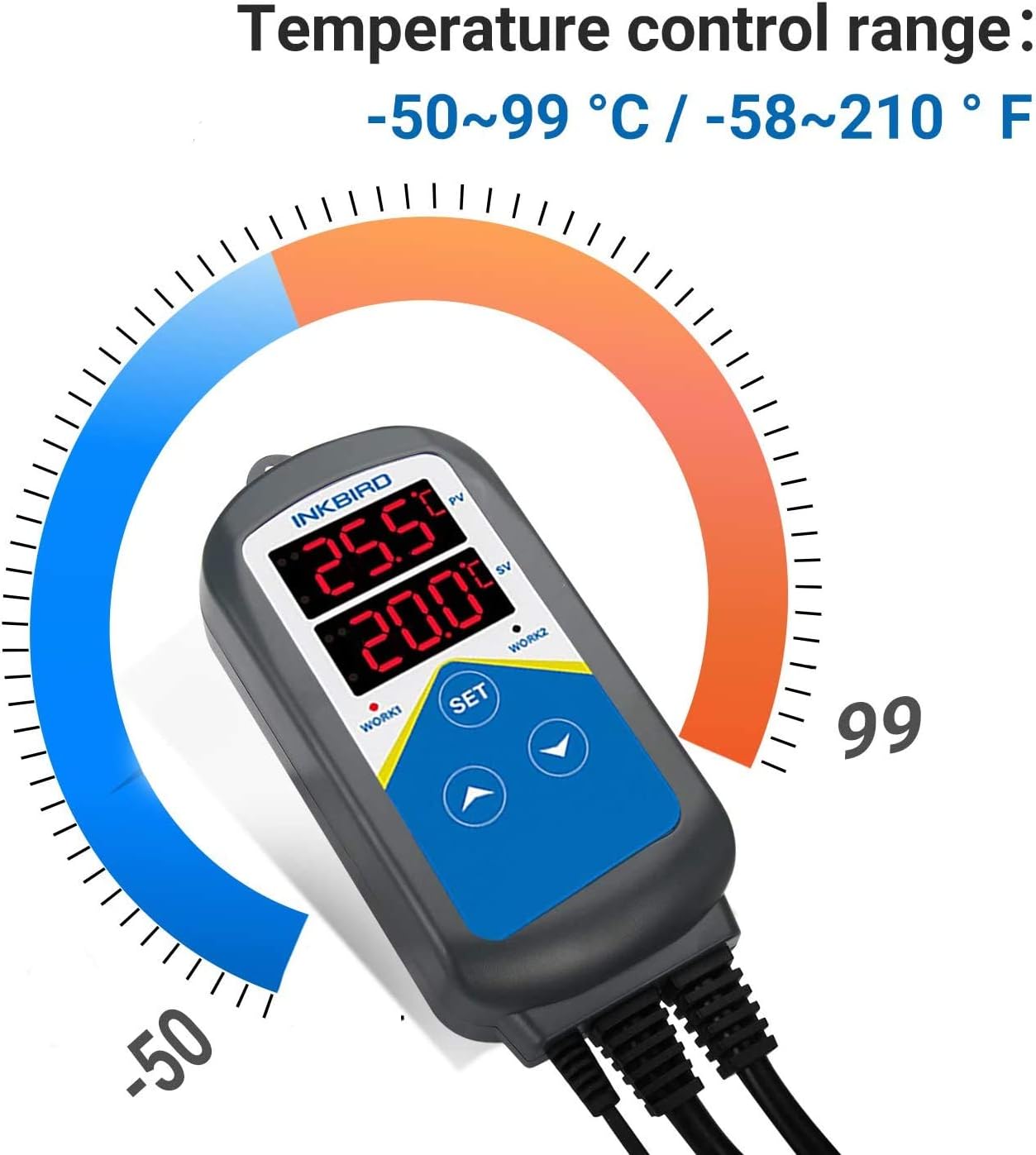 Thumbnail 1 de Inkbird ITC-306T Reptile Vivarium Thermostat for Heat Mats (Day/Night Cycle Timer)