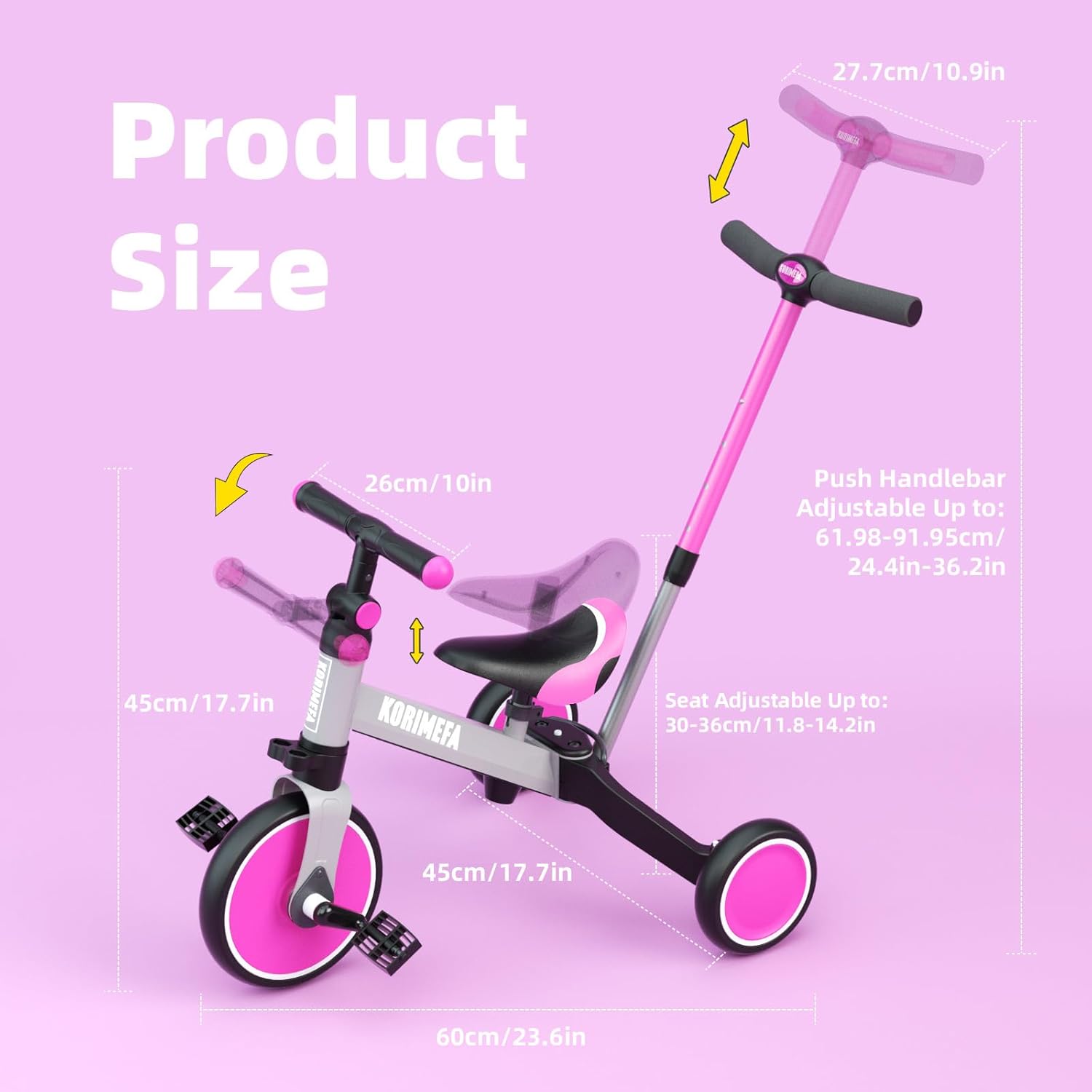 Thumbnail 2 de KORIMEFA 4 IN 1 triciclo equilibrio 1-3 anni