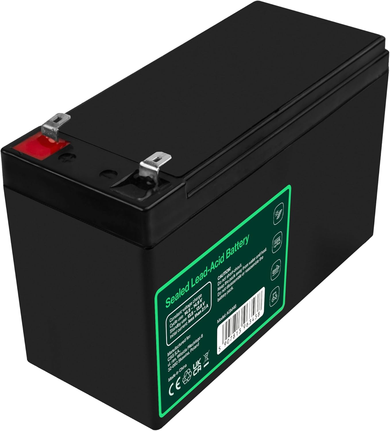 Thumbnail 4 de GreenCell Batteria al piombo AGM 12V 8Ah VRLA sigillata esente da manutenzione per UPS, allarmi e giochi