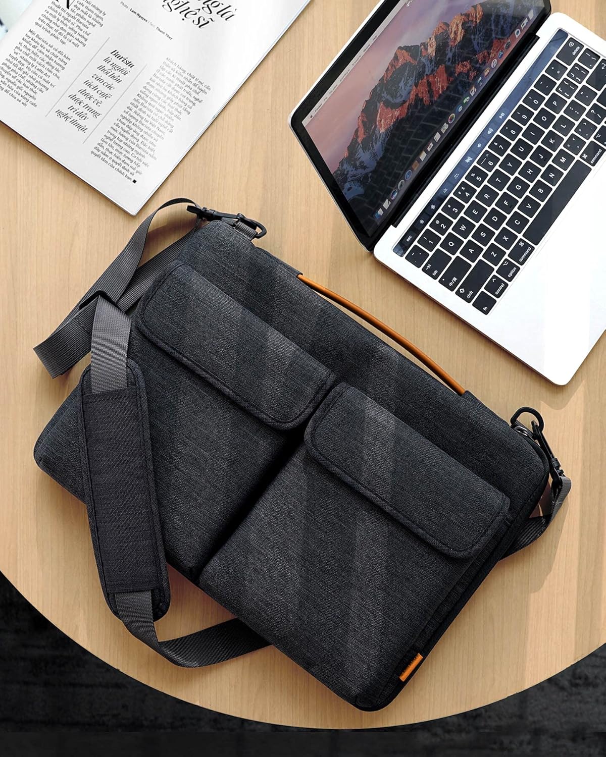 Detalle 2 de Inateck funda portátil 13 pulgadas maletín bandolera