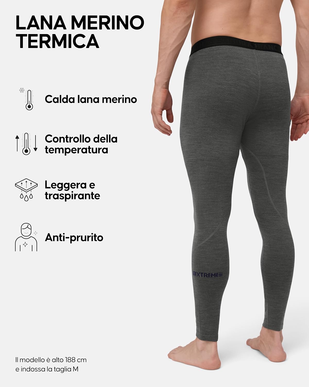 Detalle 2 de DANISH ENDURANCE Pantaloni Termici Uomo 250 g/m²