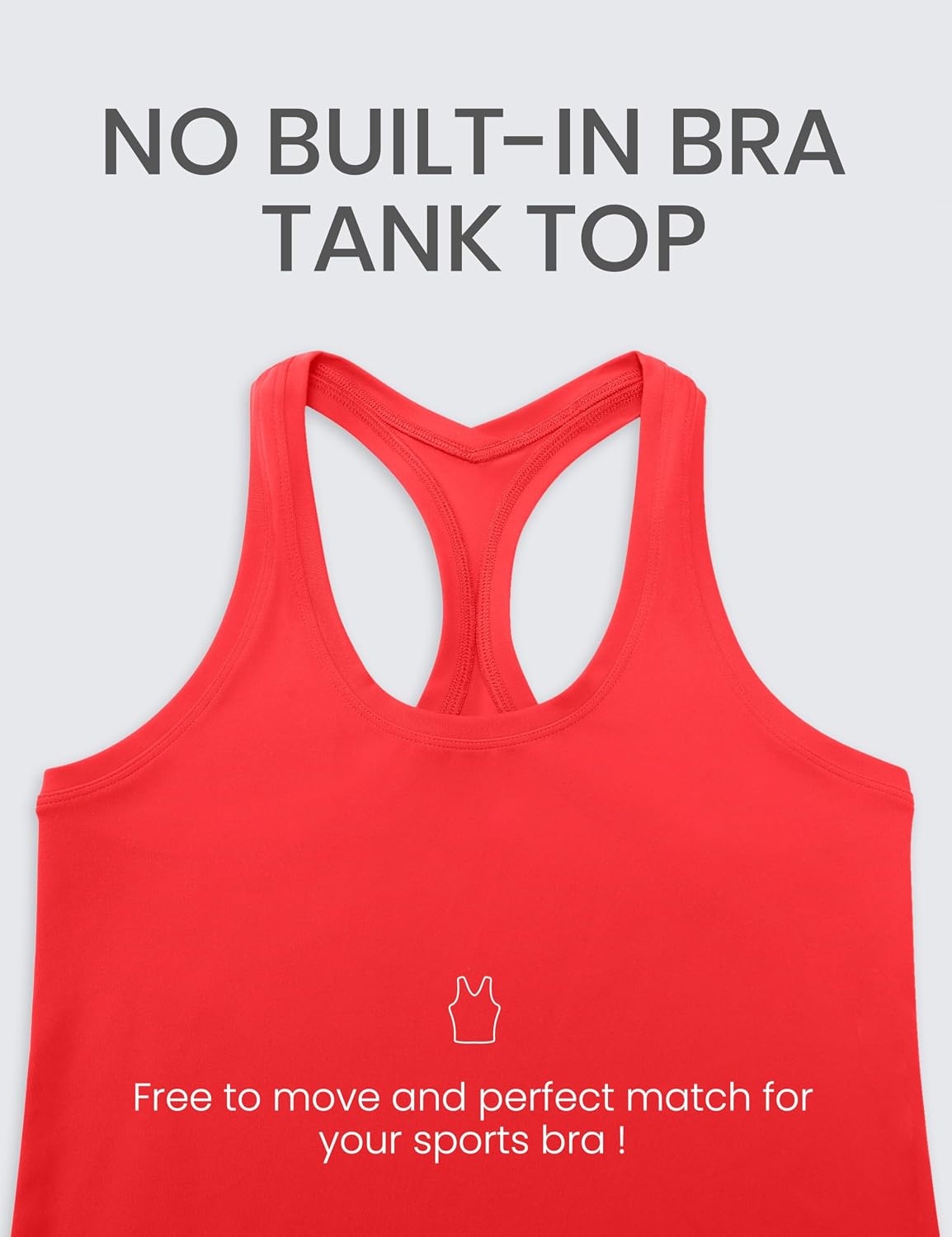 Thumbnail 3 de CRZ YOGA Butterluxe racerback gym vest top for women (scoop neck, no built-in bra)