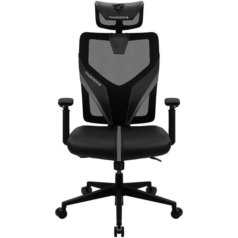 Detalle de ThunderX3 Yama 1: Silla Gaming Negra con ergonomía adaptada y malla transpirable