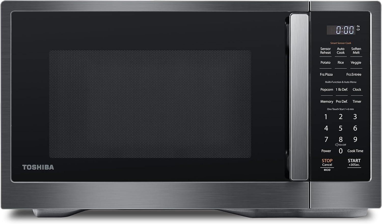 Detalle de TOSHIBA ML4-EM12PA(BS) 1.2 Cu Ft Microwave 🍽