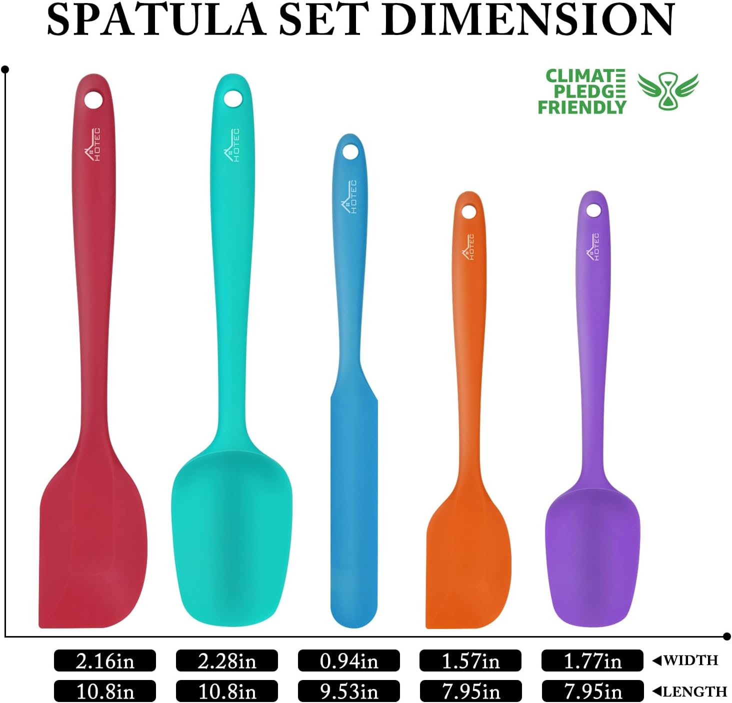 Detalle 2 de Hotec Heat Resistant Spatula Set 600℉
