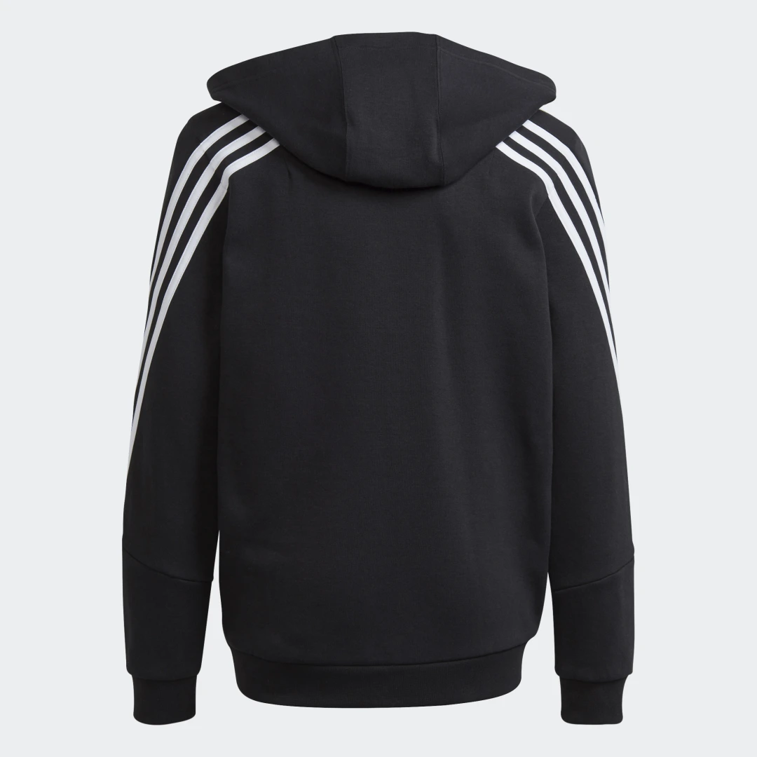 Detalle 2 de Chaqueta con capucha Future Icons 3 bandas de Adidas
