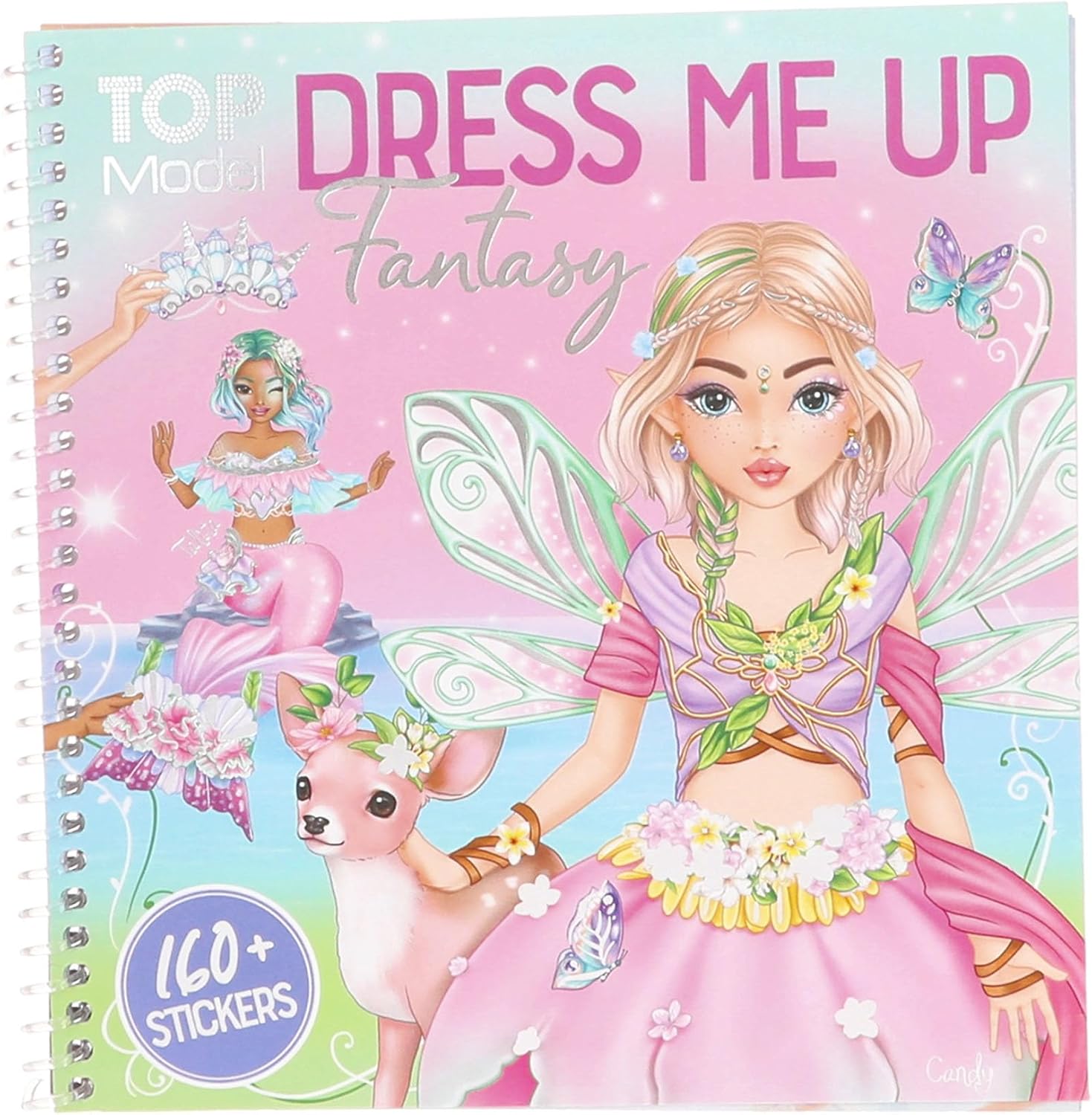 Depesche TOPModel Dress Me Up Fantasy – Libro di adesivi con 24 pagine prestampate e fogli adesivi