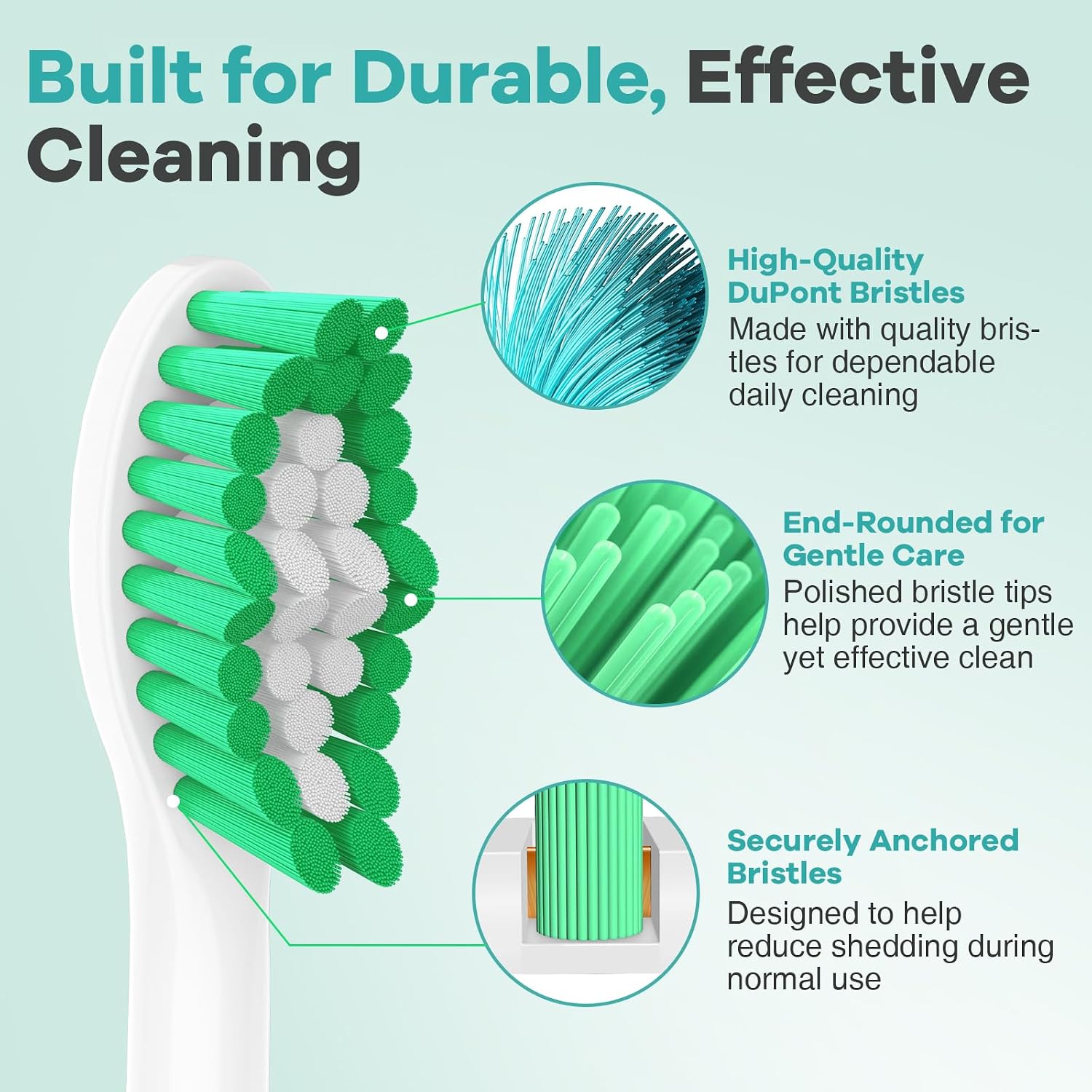 Thumbnail 3 de Aoremon Toothbrush Heads for Philips Sonicare, 6-Pack 🦷