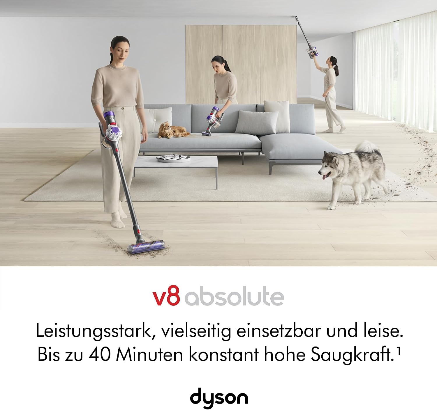 Detalle 2 de Dyson V8 Absolute Staubsauger 115 AW 🧹