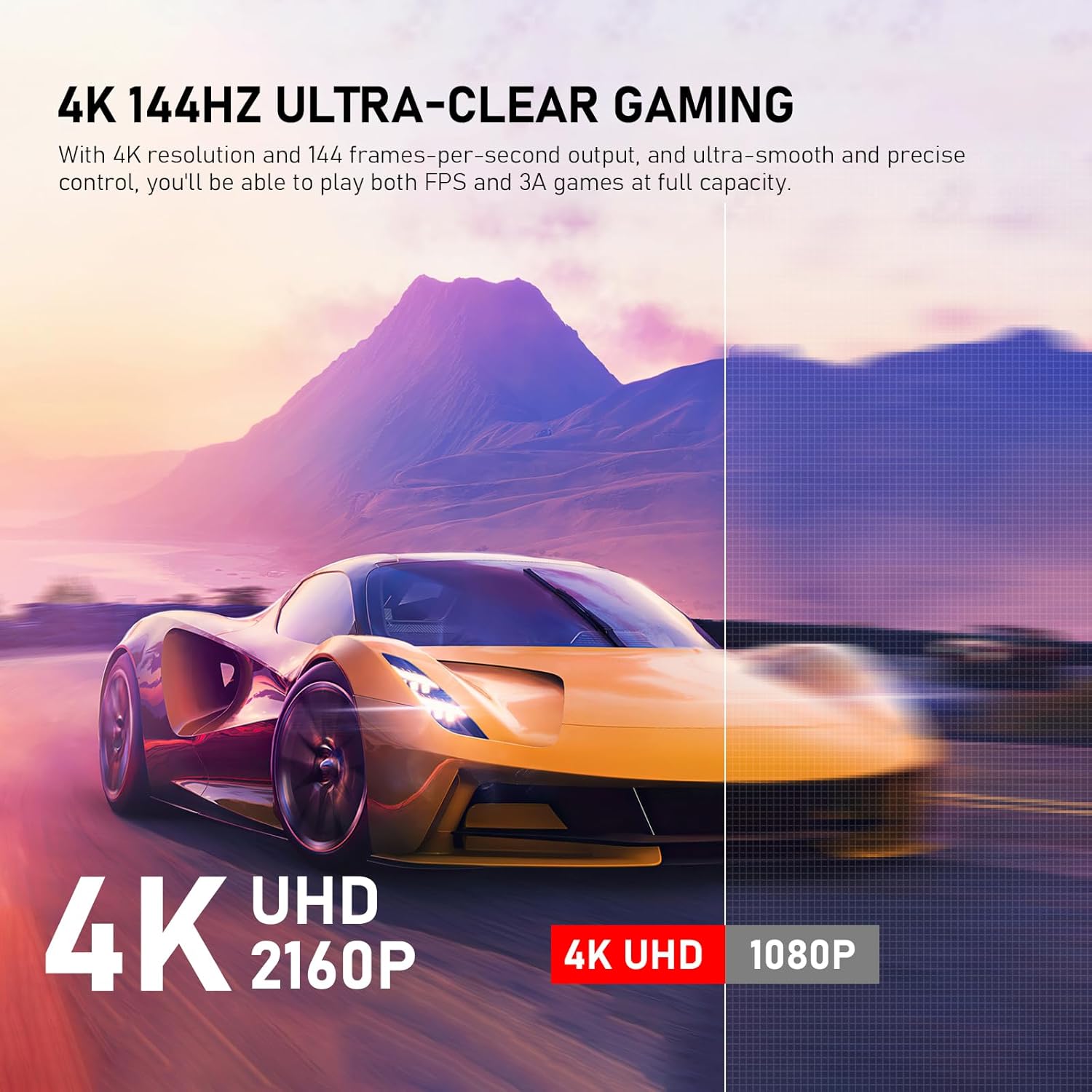 Thumbnail 1 de Gawfolk 32-inch 4K UHD Gaming Monitor (144Hz, 1ms, Adaptive Sync) with 100% sRGB, HDMI 2.1 & DisplayPort