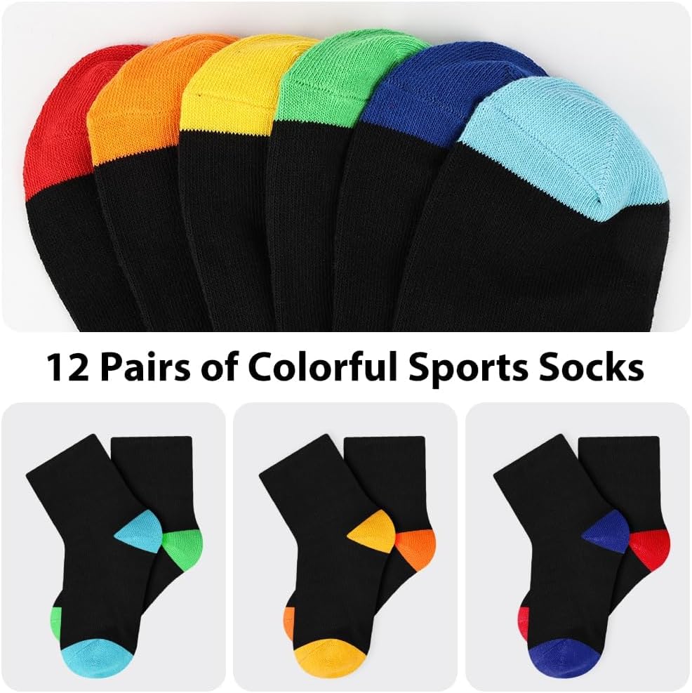 Detalle 2 de HAGOT 12 Paires Chaussettes de sport pour Enfants