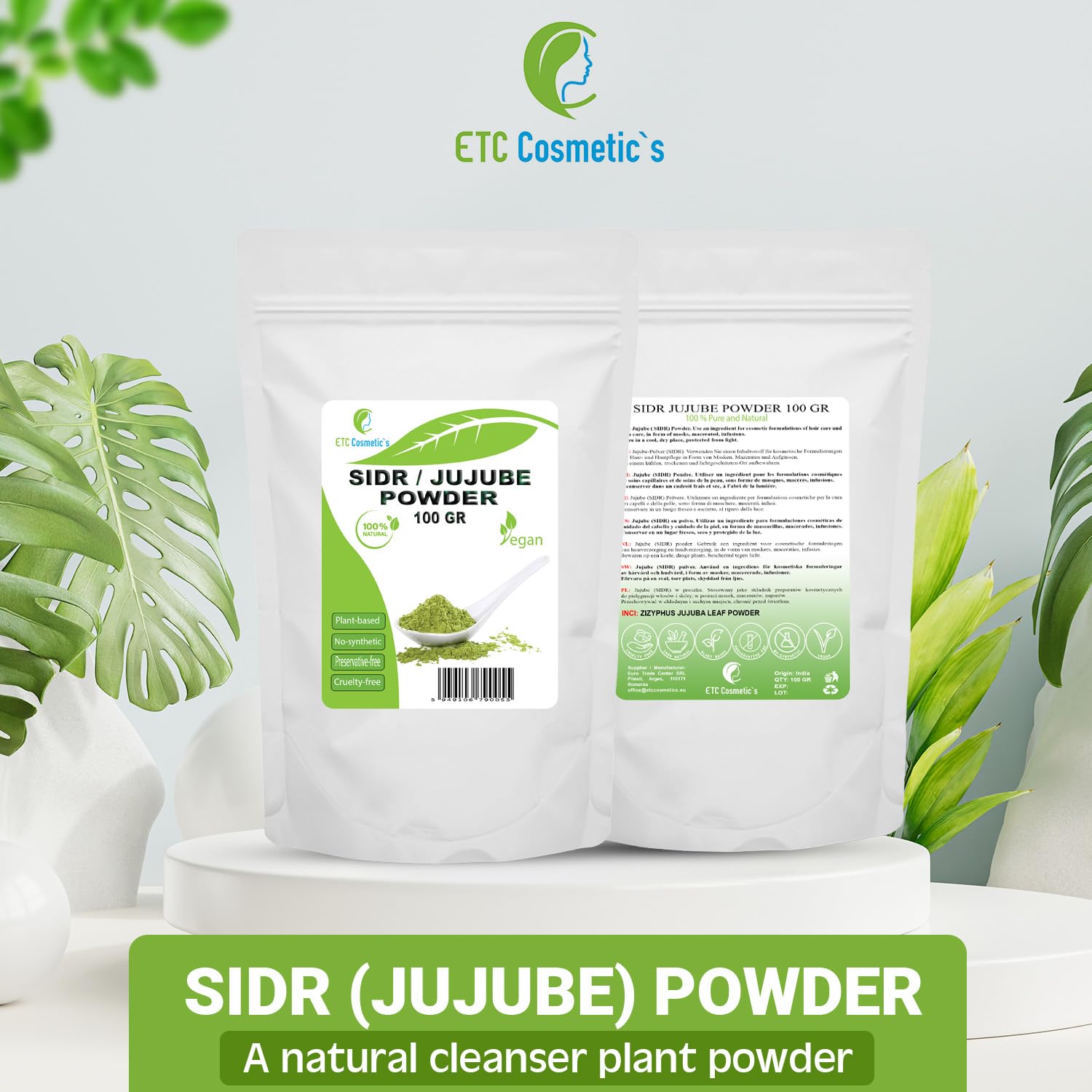 Thumbnail 5 de SIDR (JUJUBE) PULVER 100 g – Natürliches Reinigungsmittel für Haut und Haar