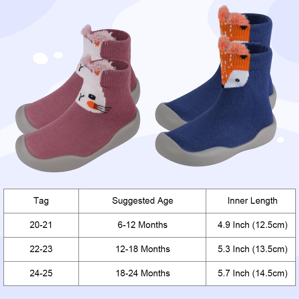 Thumbnail 3 de Aolso Bébé Chaussettes Antidérapantes — Chaussures douces et sécurisantes pour bébé (6–36 mois)