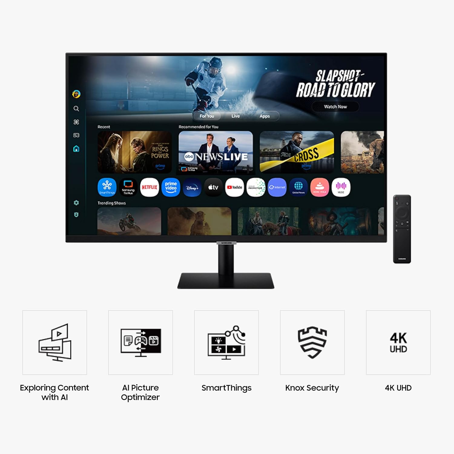 Thumbnail 1 de Samsung 32" Smart Monitor M7 (M70F) 4K UHD with Vision AI and Gaming Hub
