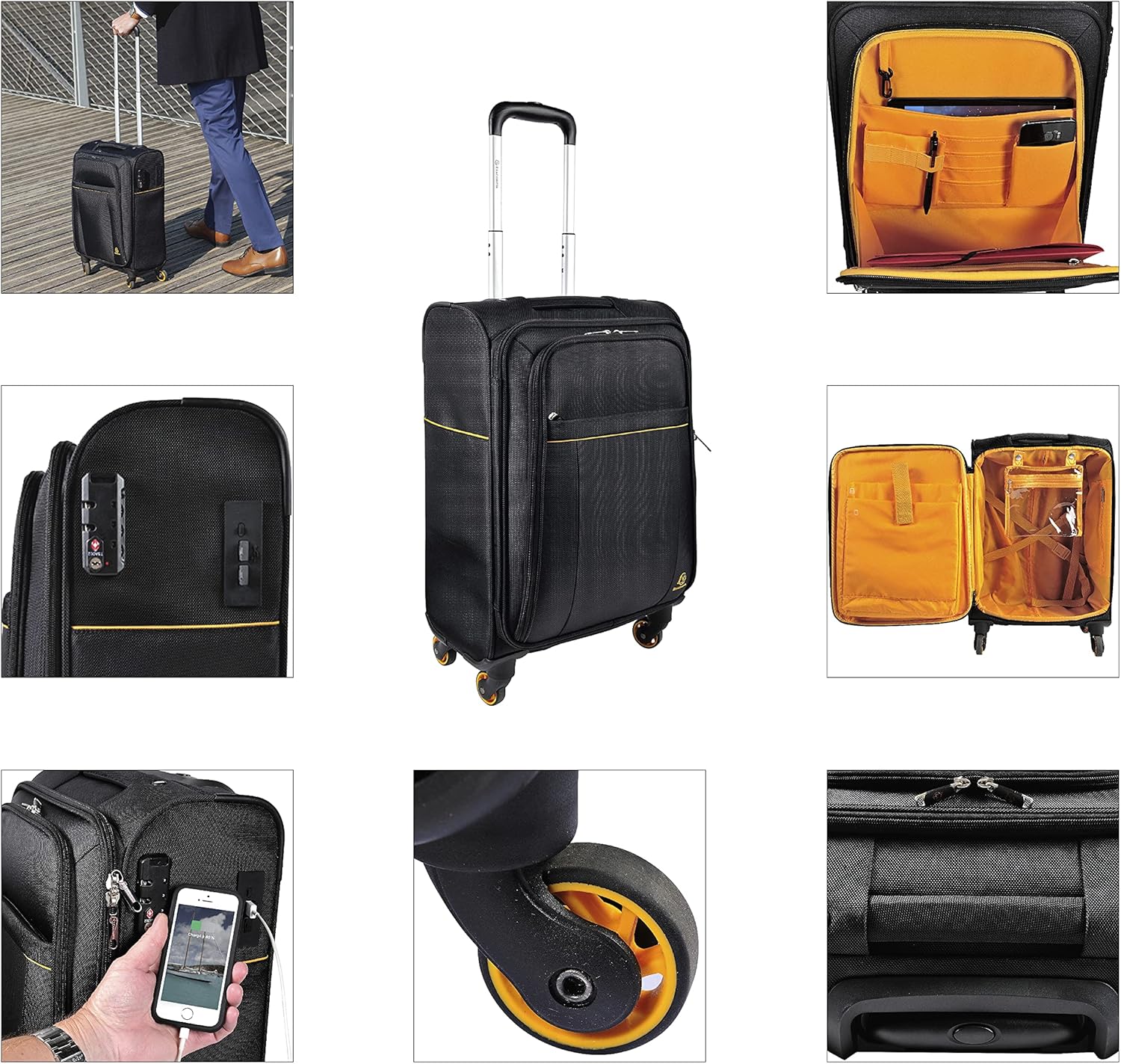 Thumbnail 6 de Exacompta Réf. 18934E Valise cabine Exactive : trolley 15,6'' avec ports USB intégrés
