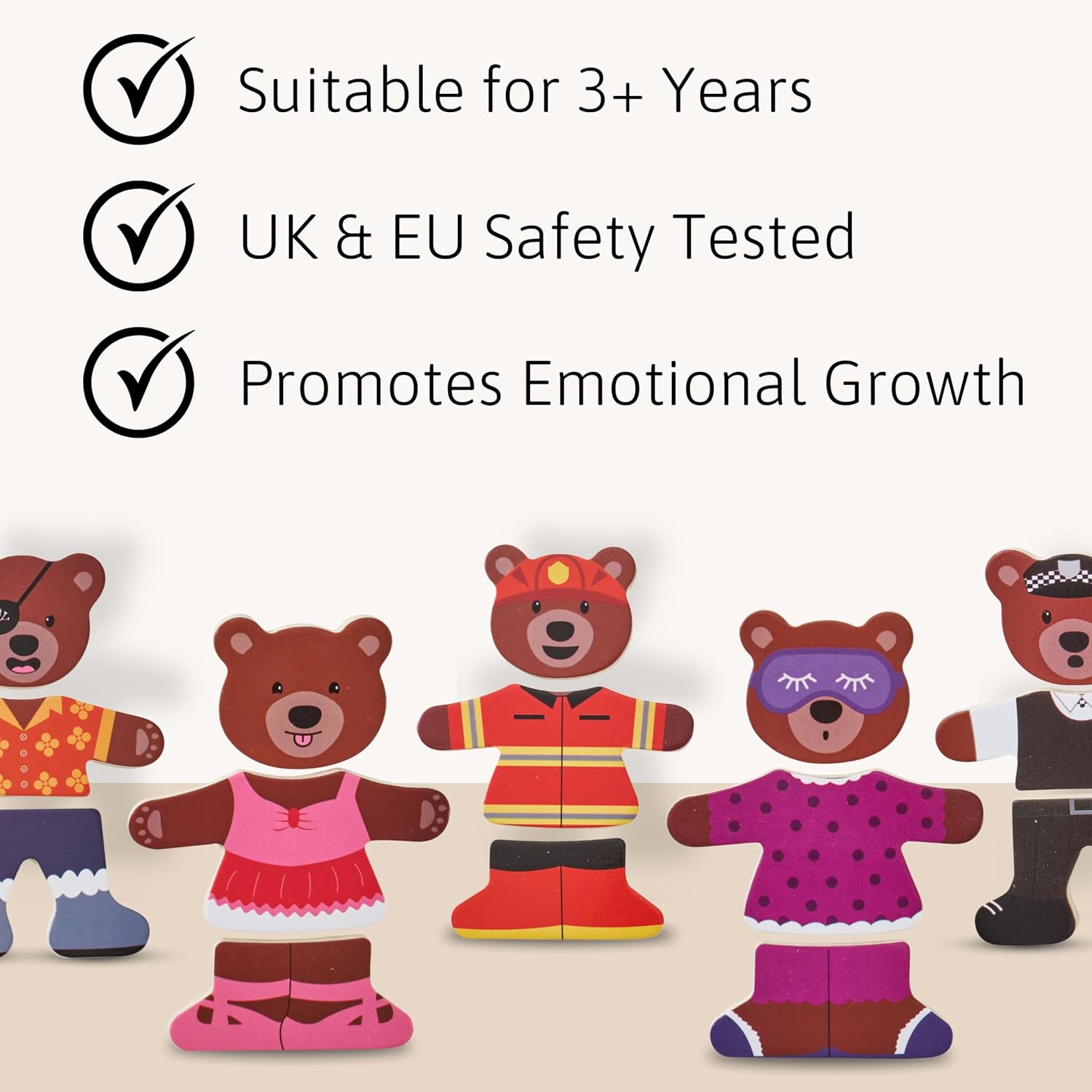 Detalle 2 de Jaques of London Wooden Jigsaw Puzzles for Kids