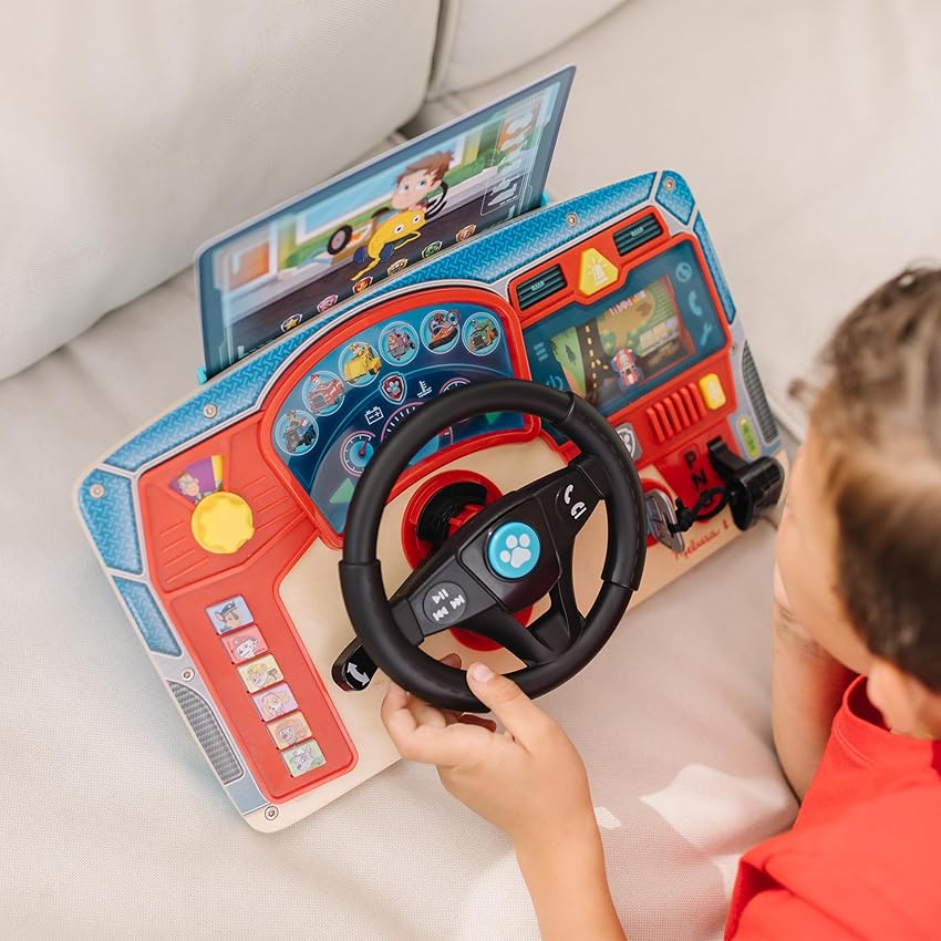 Detalle 2 de Melissa & Doug Tablero de Madera Paw Patrol — Volante para 3 años