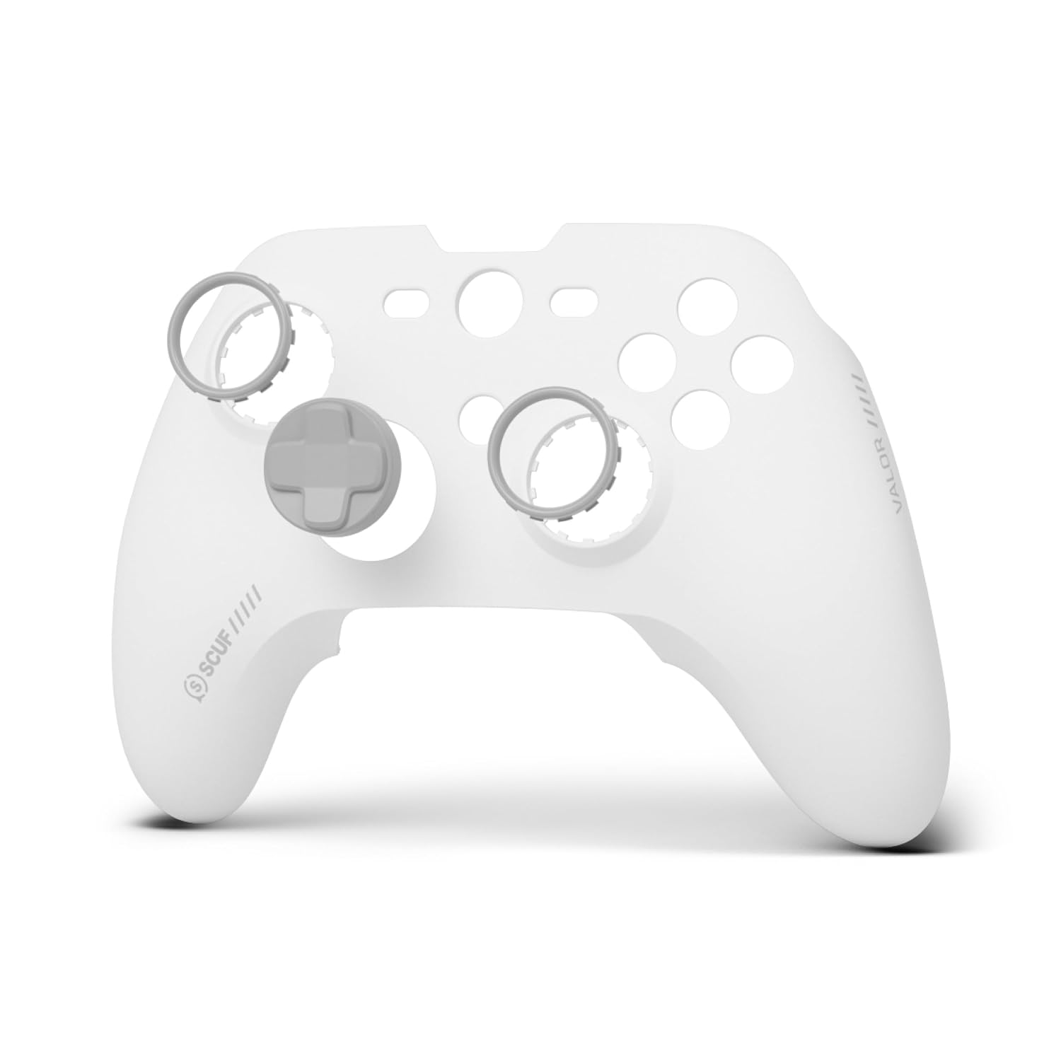 Detalle de SCUF Valor PRO Controller – abnehmbare Frontplatten (Frontplatten-Kit) mit magnetischer Befestigung, Gleitringe – weiß