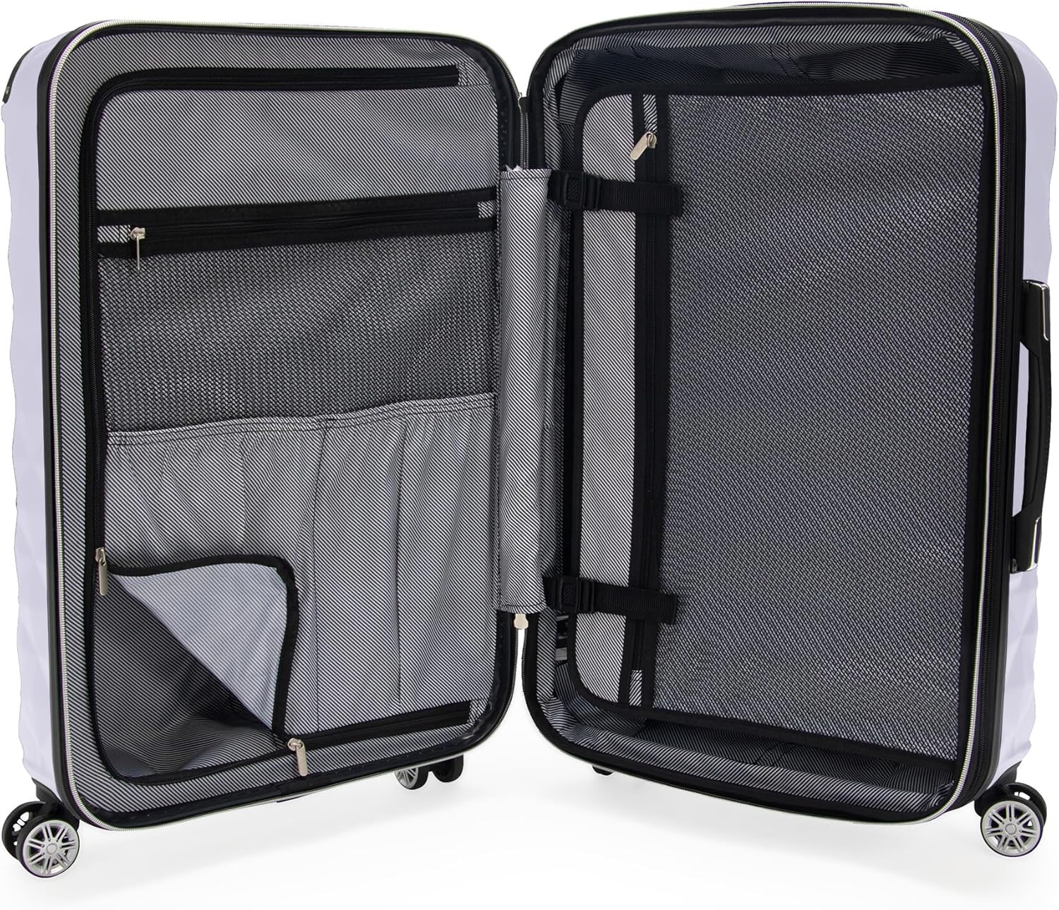 Detalle de Kenneth Cole REACTION Diamond Tower 24-Inch Lavanda Expandable Spinner Case
