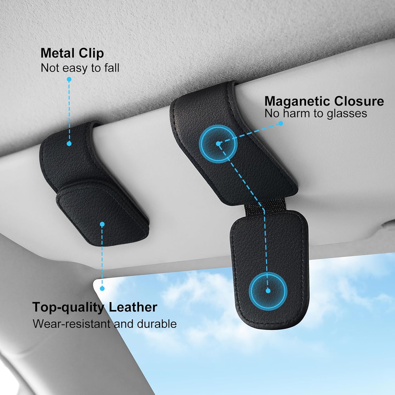 Thumbnail 2 de Car visor sunglasses holder 2