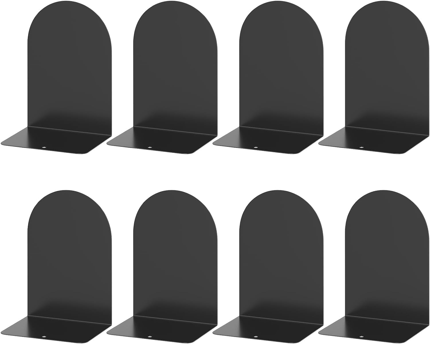 Thumbnail 6 de Deefongo Buchstützen Metall (8 Stück) – schwere Bookends in Weiß für Schule, Büro & Zuhause