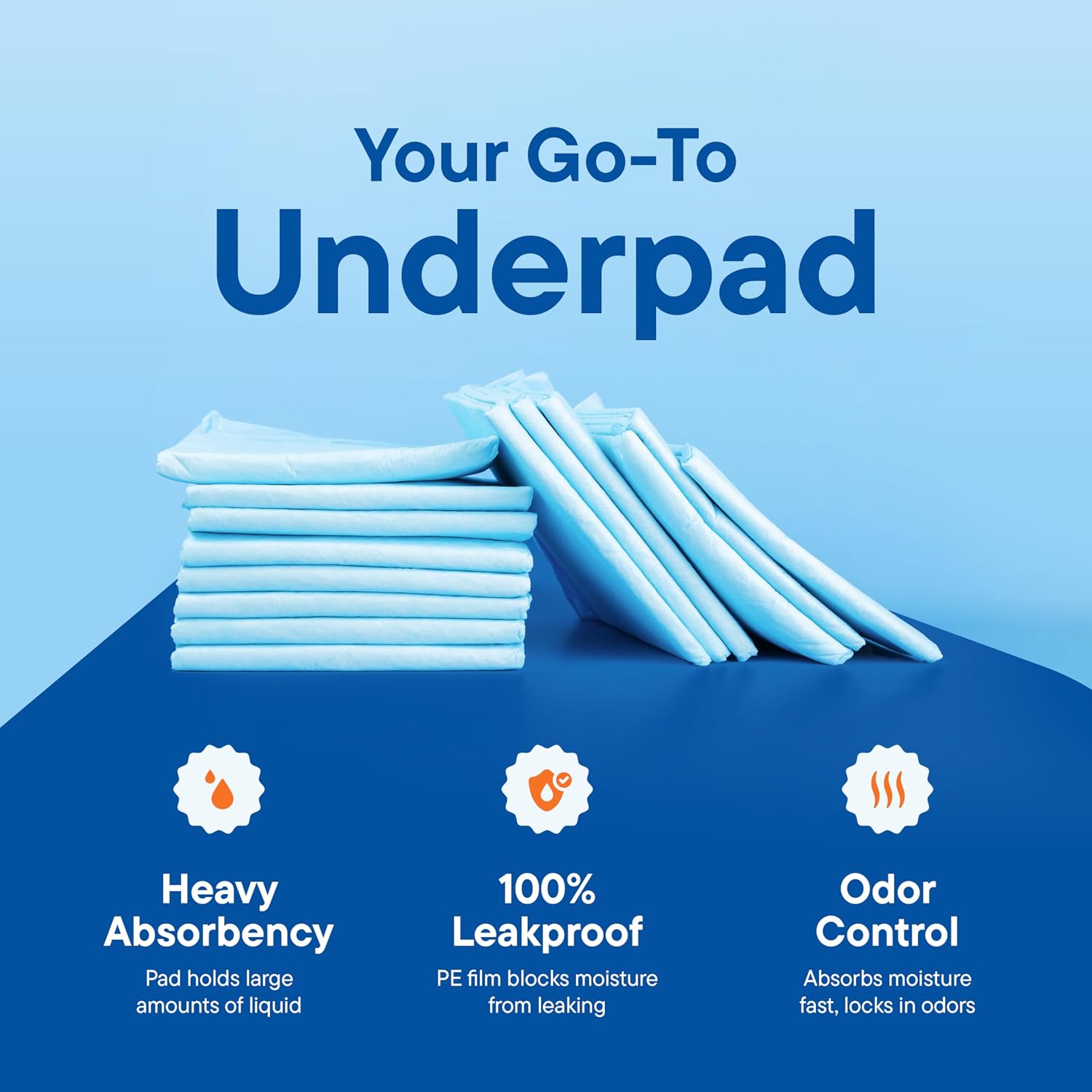 Thumbnail 6 de Stack Man VP2336-100PK Disposable Underpads, 100-Pack, Five-Layer Design