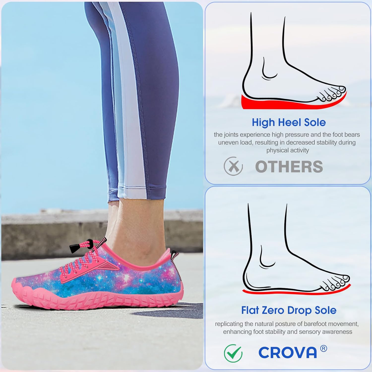 Thumbnail 6 de Kids Built-in Heel Grip Water Shoes with Wide Toe Box and 360° Protection