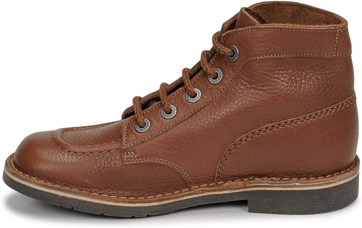 Detalle de Kickers Kick Col: Bottes et bottines souples mixte enfant – cuir, doublure cuir et semelle caoutchouc