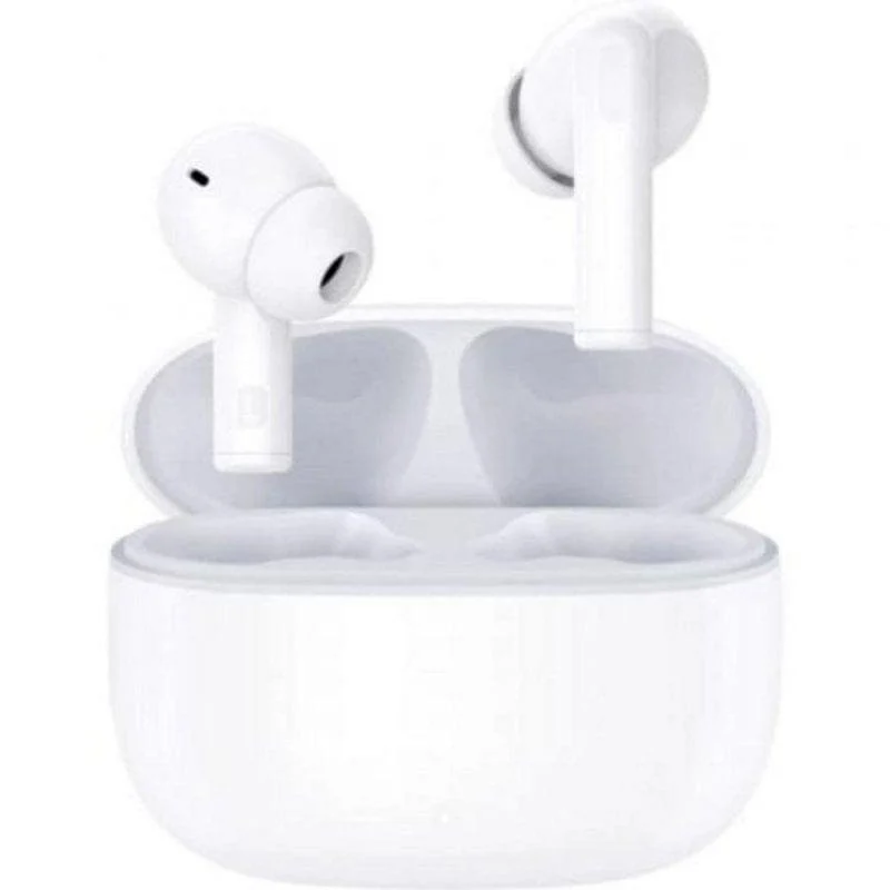 Detalle de Honor Earbuds X7 Lite: auriculares inalámbricos Bluetooth 5.4 con ANC, micrófono y IP54 en blanco