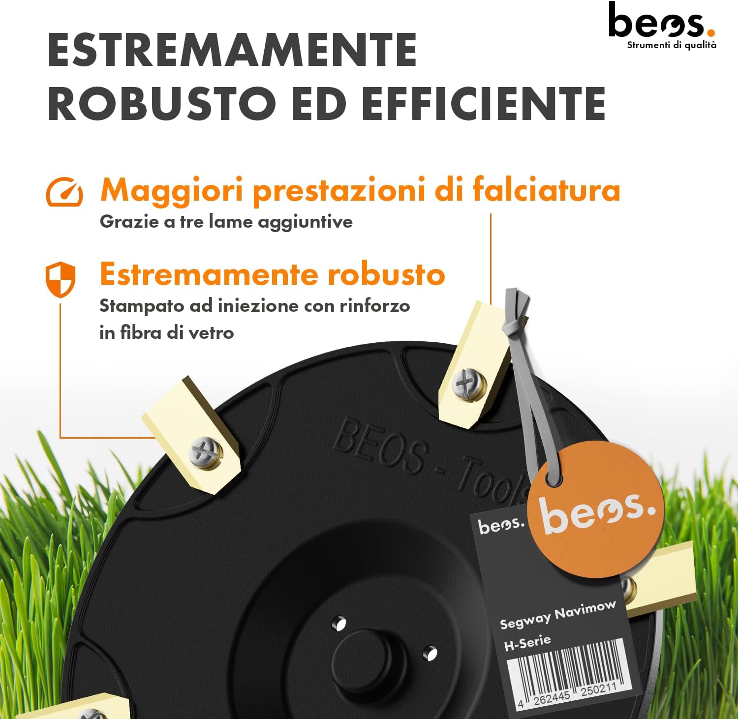 Thumbnail 3 de BEOS Tuning per rasaerba Robot Premium – Disco lama 6 lame per Navimow Serie H (H500/H800/H1500/H3000)