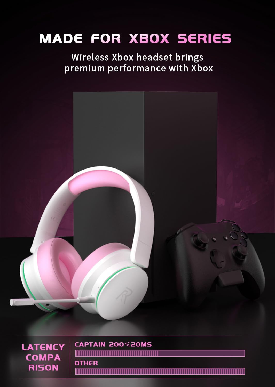 Thumbnail 5 de Captain 200 Wireless Gaming Headset: flexible cross‑platform comfort with long battery life