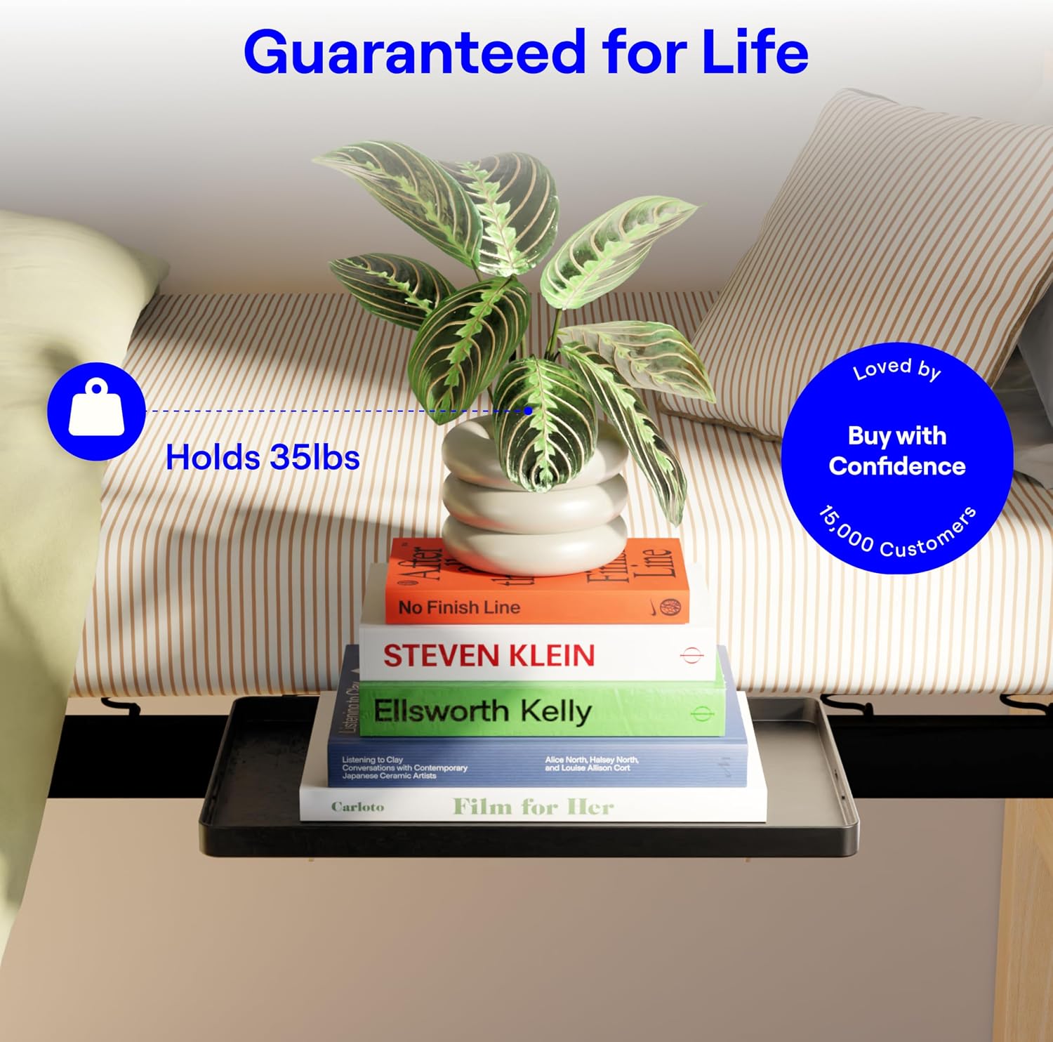 Thumbnail 4 de BedShelfie Bedside Shelf for Dorm Room Bunk Bed & Top Bunk