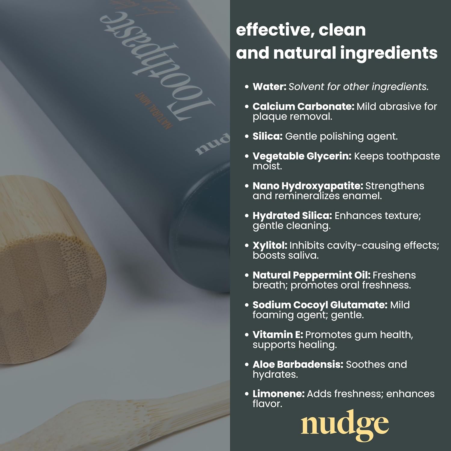 Thumbnail 1 de Nudge Nano Hydroxyapatite Toothpaste 4.5 oz