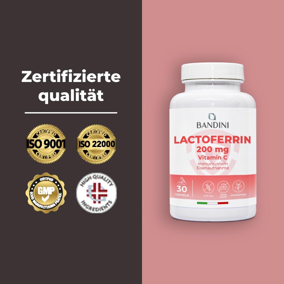 Detalle 2 de Lactoferrin Bandini 200 mg plus Vitamin C
