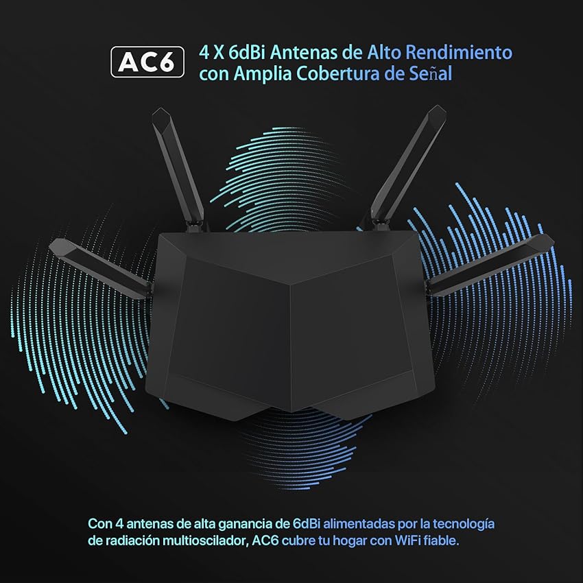Thumbnail 4 de Tenda AC6 Router AC1200 4 puertos Megabit