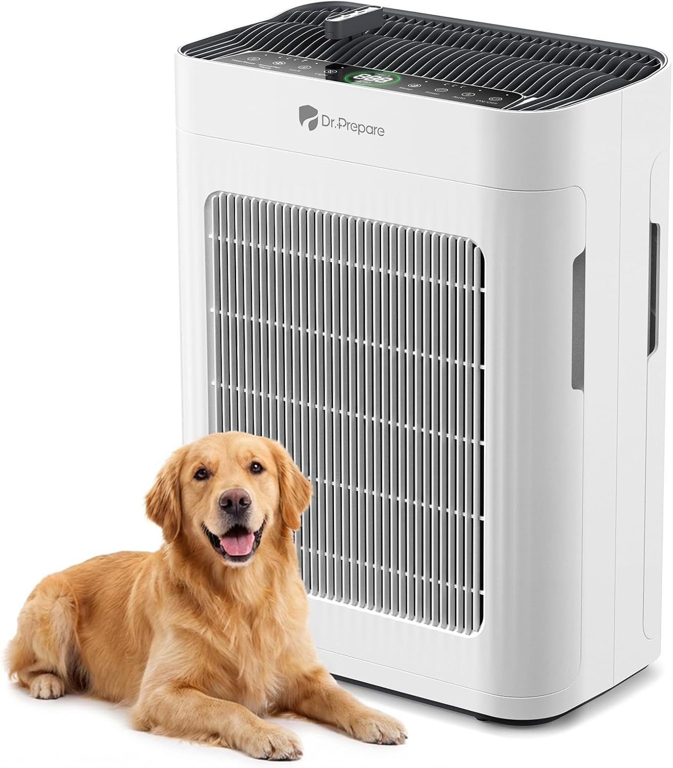 Dr.Prepare H13 True HEPA Air Purifier for Home – Double-Sided Intake, Pet Mode & Quiet Sleep
