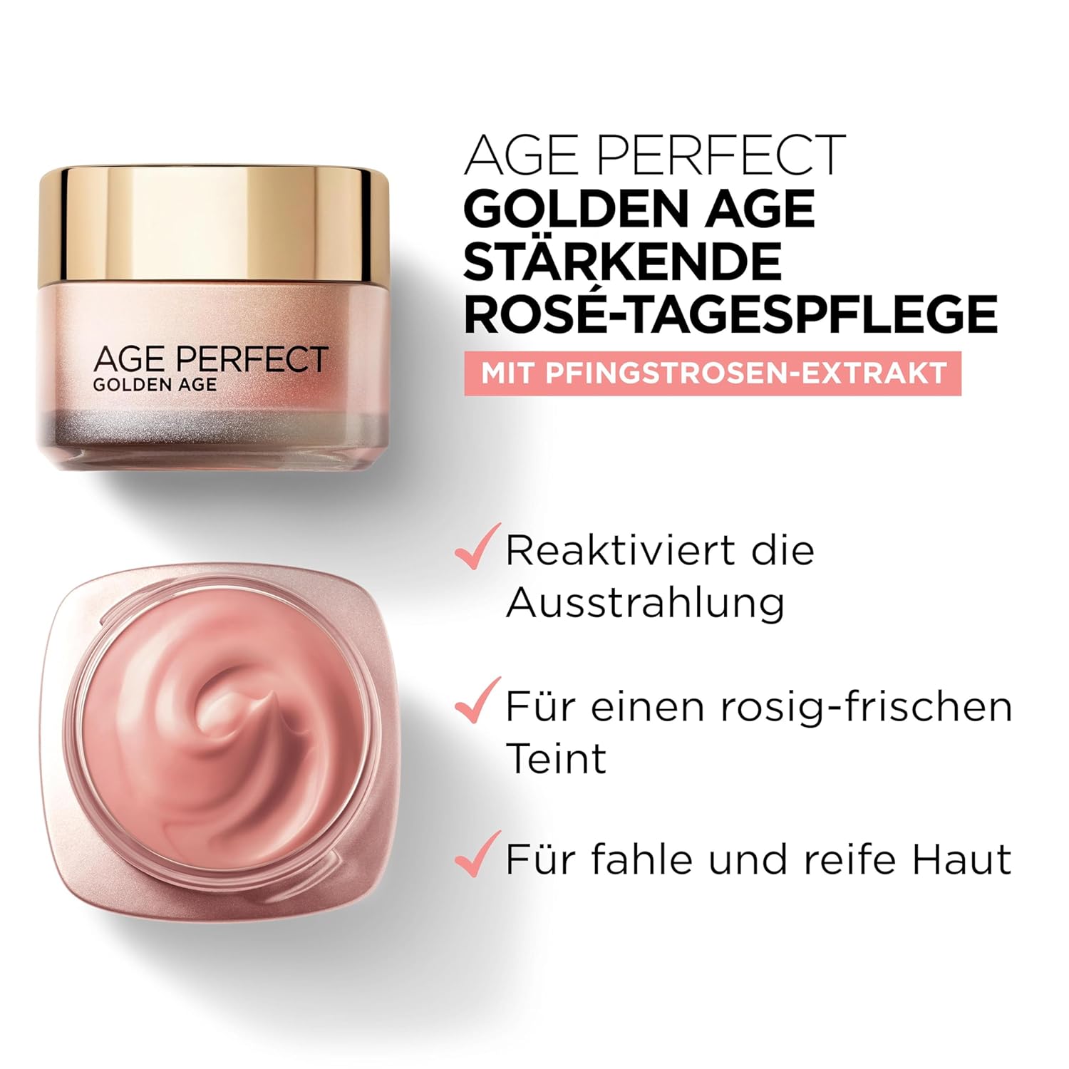Detalle de L'Oréal Paris Age Perfect Golden Age Gesichtspflege-Set – 2x50 ml (Tages- und Nachtpflege)