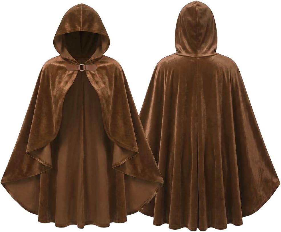 Detalle 2 de BSBUY 5158758 – gotycka peleryna z kapturem, 90 cm, 100% poliester