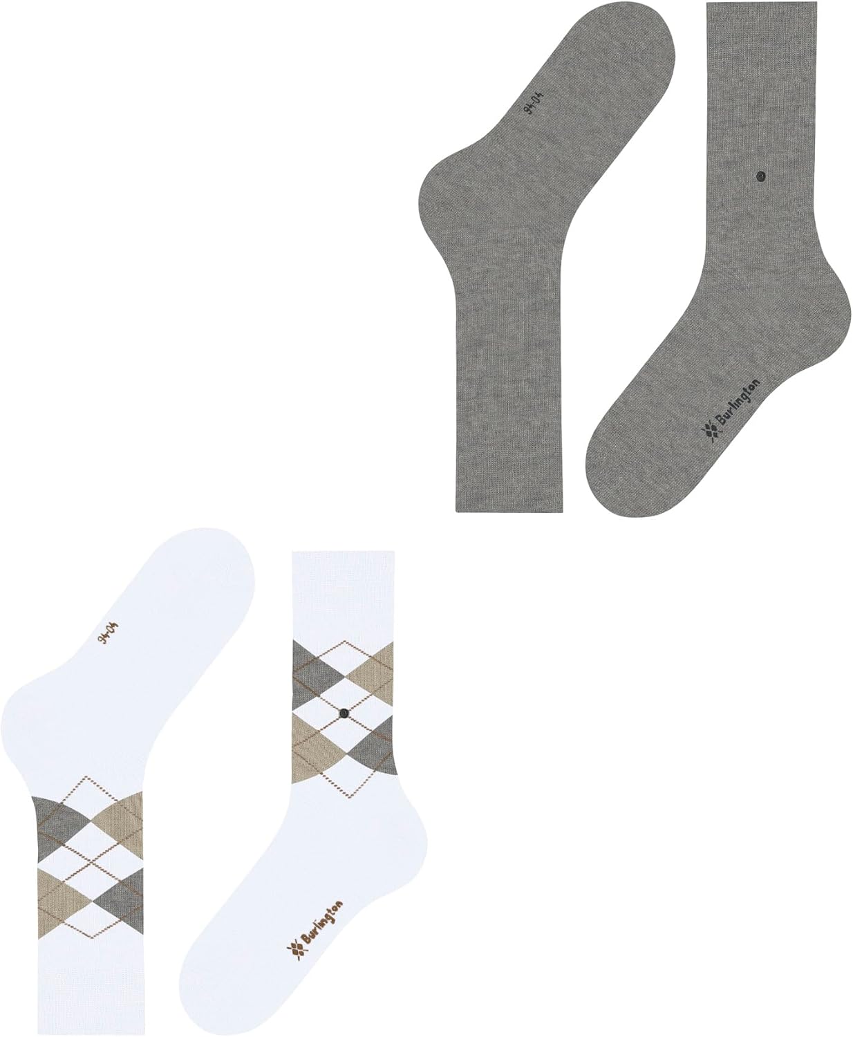 Thumbnail 4 de Burlington Homme Everyday Argyle Mix 2-Pack – Chaussettes respirantes en coton renforcées